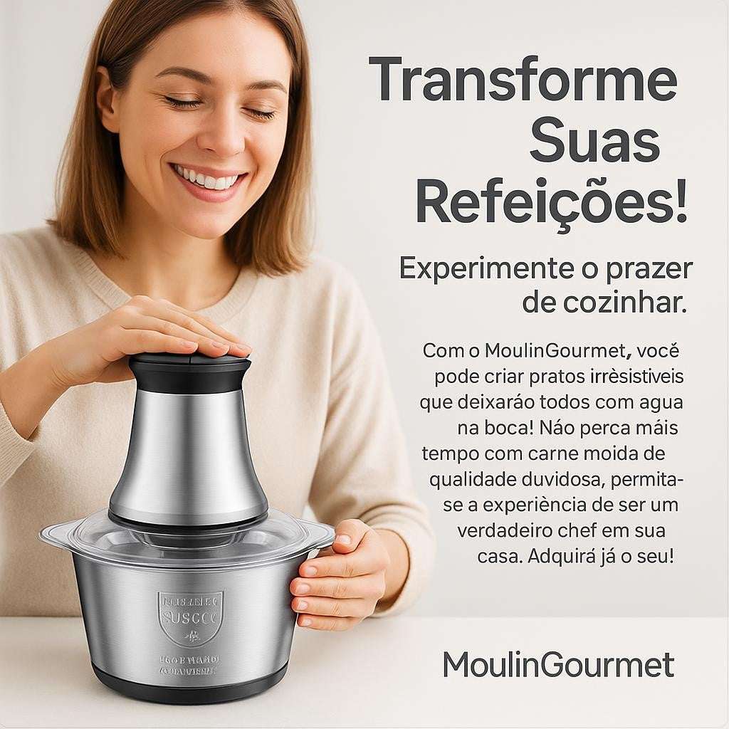 Moedor Elétrico de Carne 2 Litros Rápido e Prático