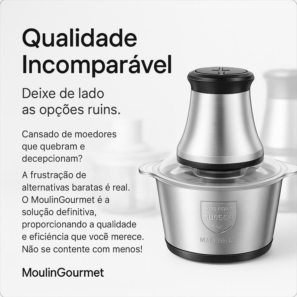 Moedor Elétrico de Carne 2 Litros Rápido e Prático