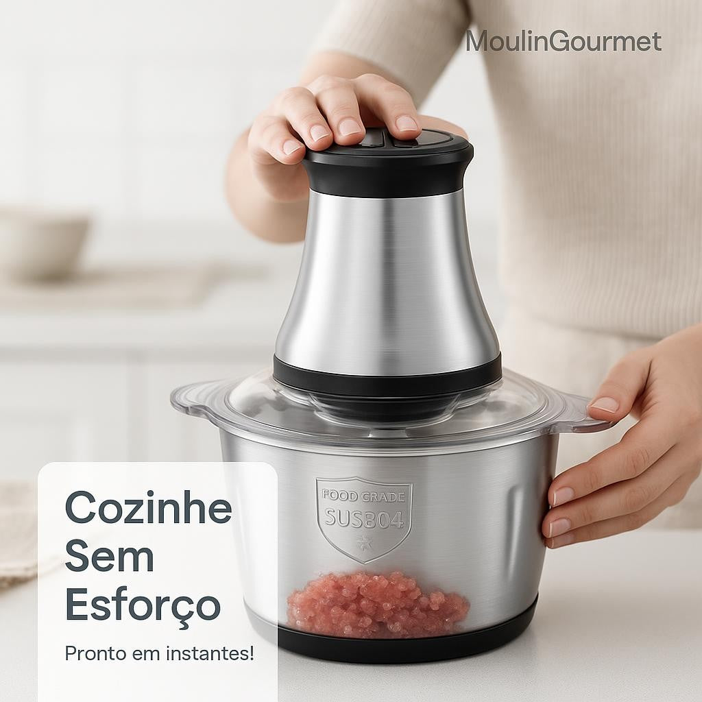 Moedor Elétrico de Carne 2 Litros Rápido e Prático